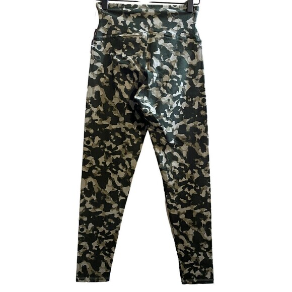 𝅺YUMMIE Rachel Compact Cotton Legging Camo Full Length Legging High Waist New - Picture 1 of 8